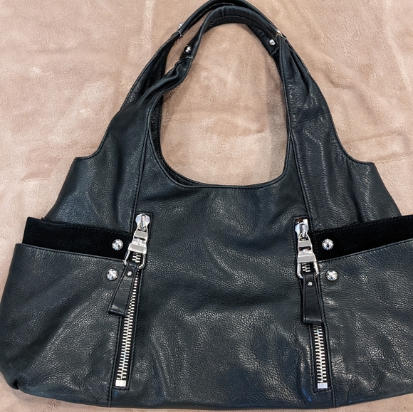 b. makowsky Handbags - Black Leather Pocketbook